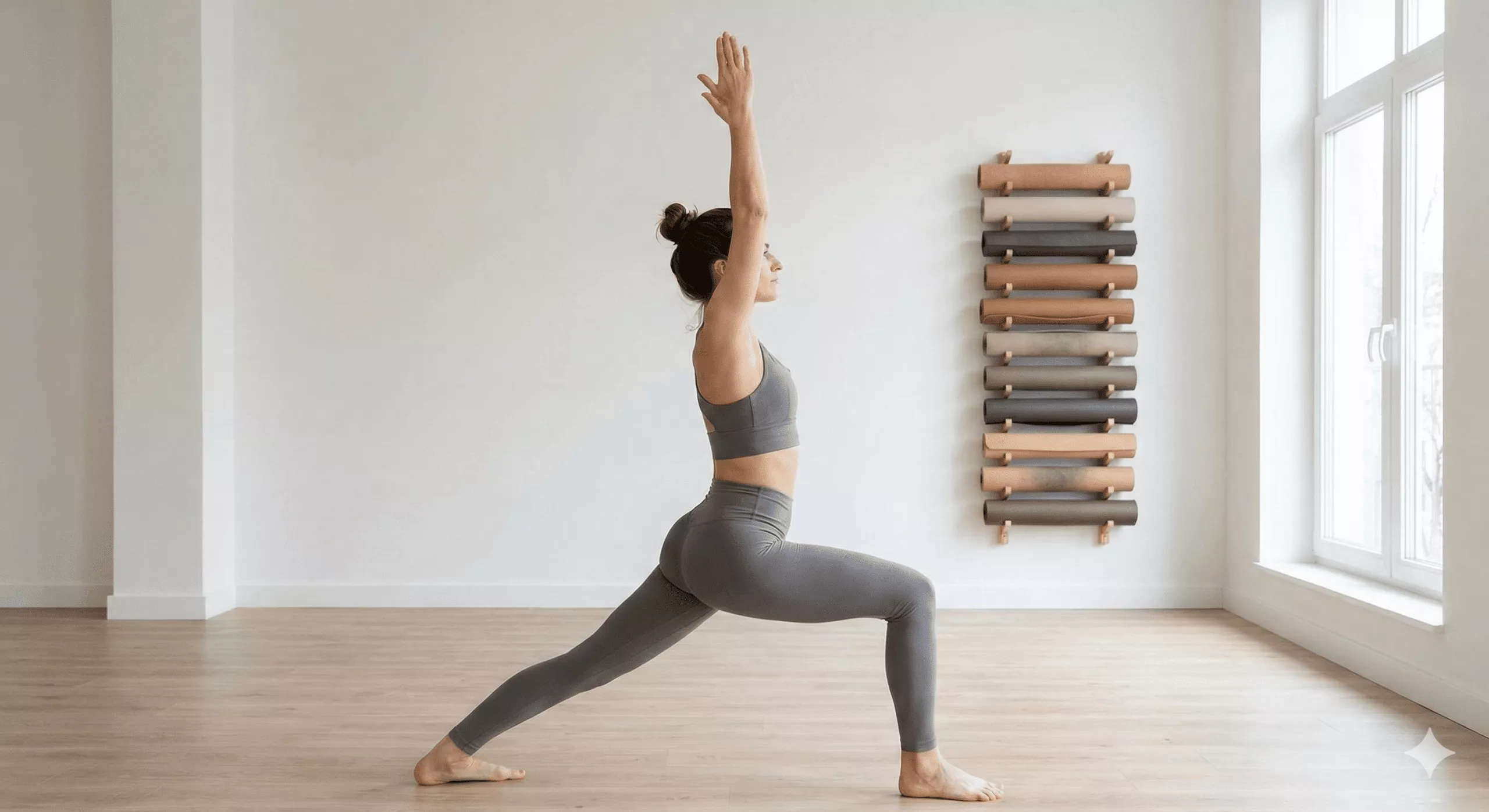 Femme en posture de Yoga à Versailles Forest Hill