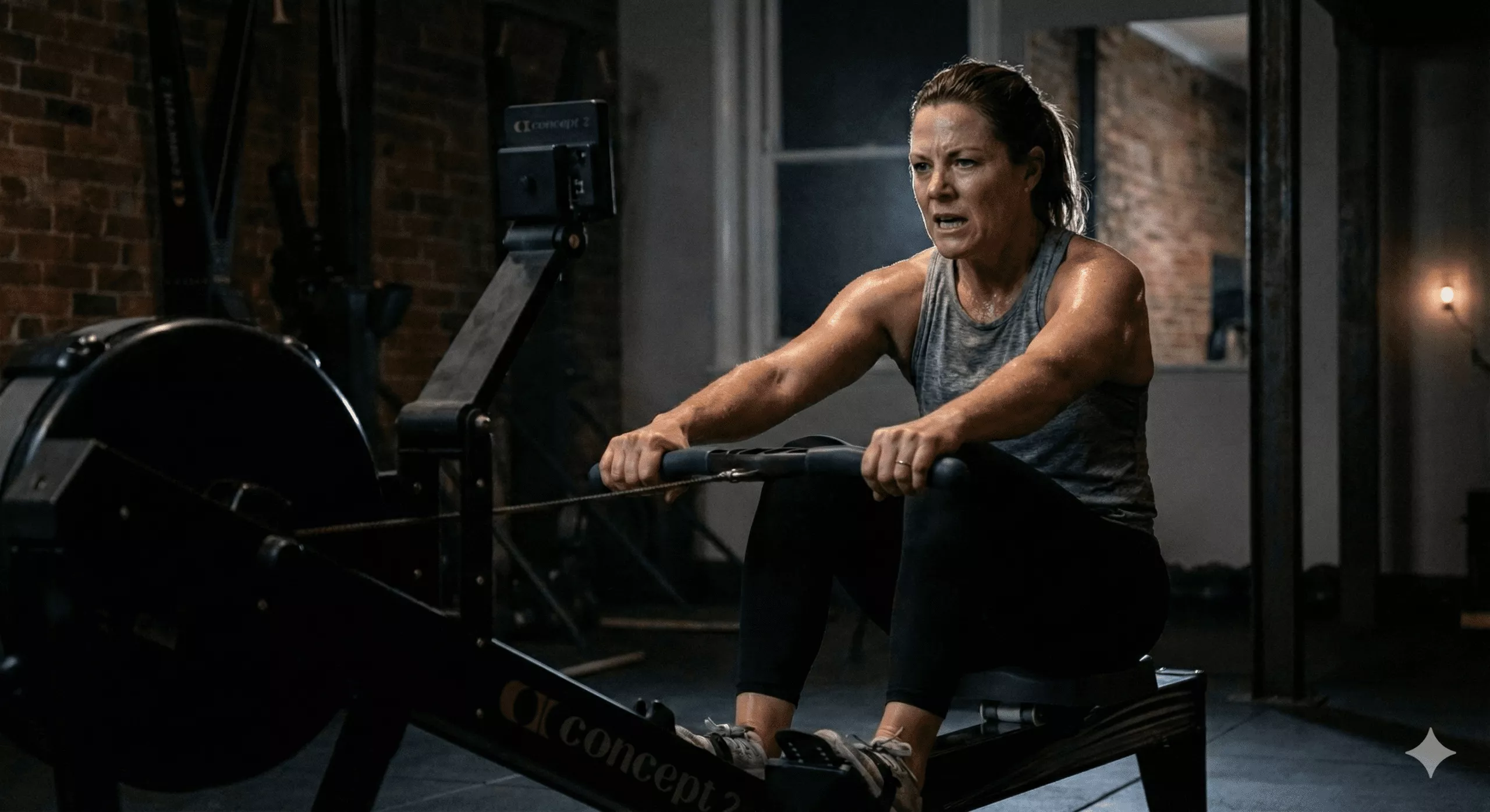 Femme pendant un entrainement d'Hyrox Team Training Paris Forest Hill